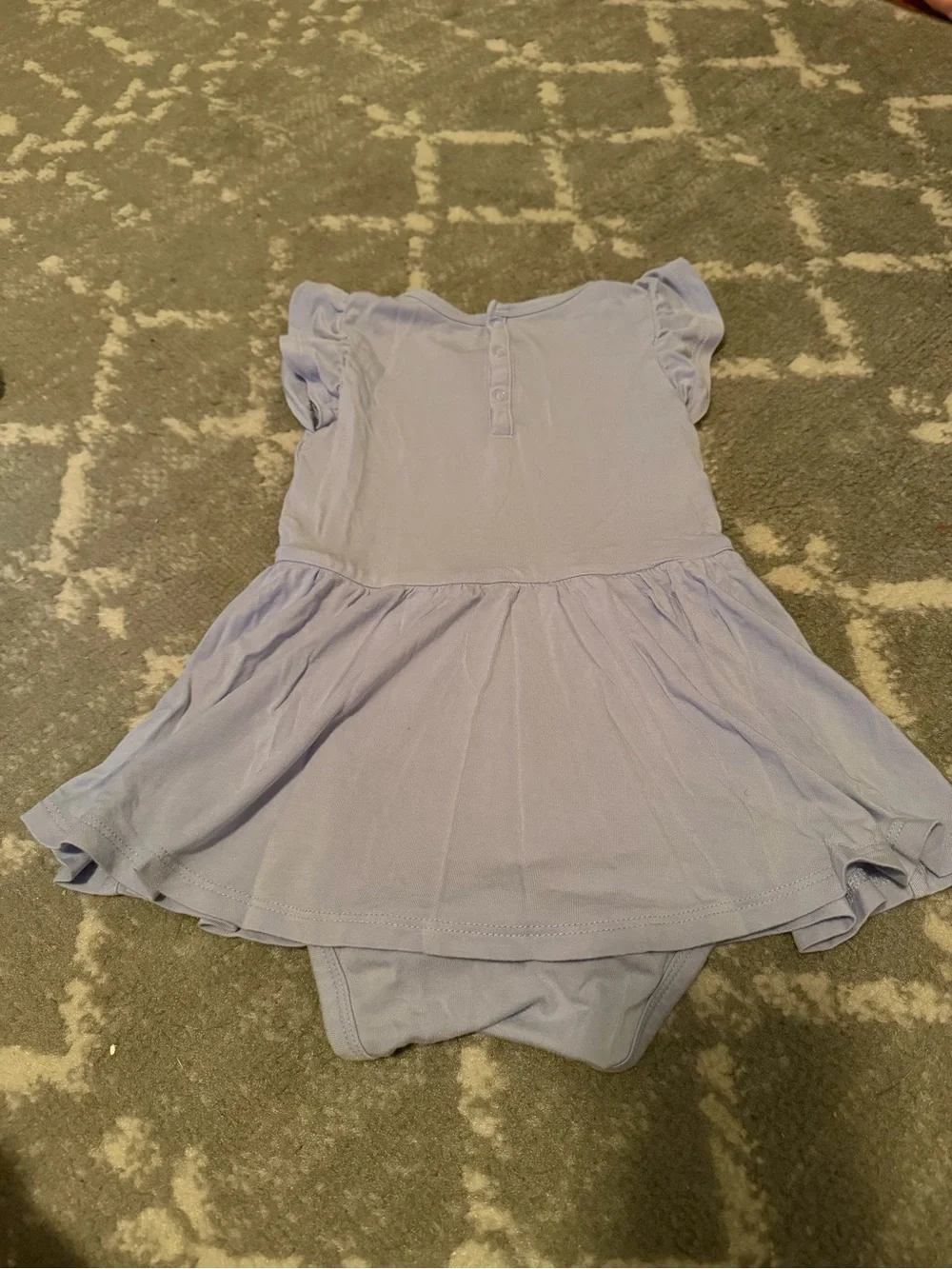 Kyte Baby twirl bodysuit dress lilac 2T
